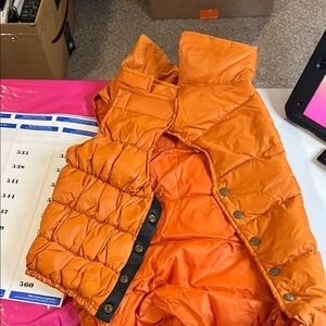 Quechua Vibrant Orange Puffer Vest